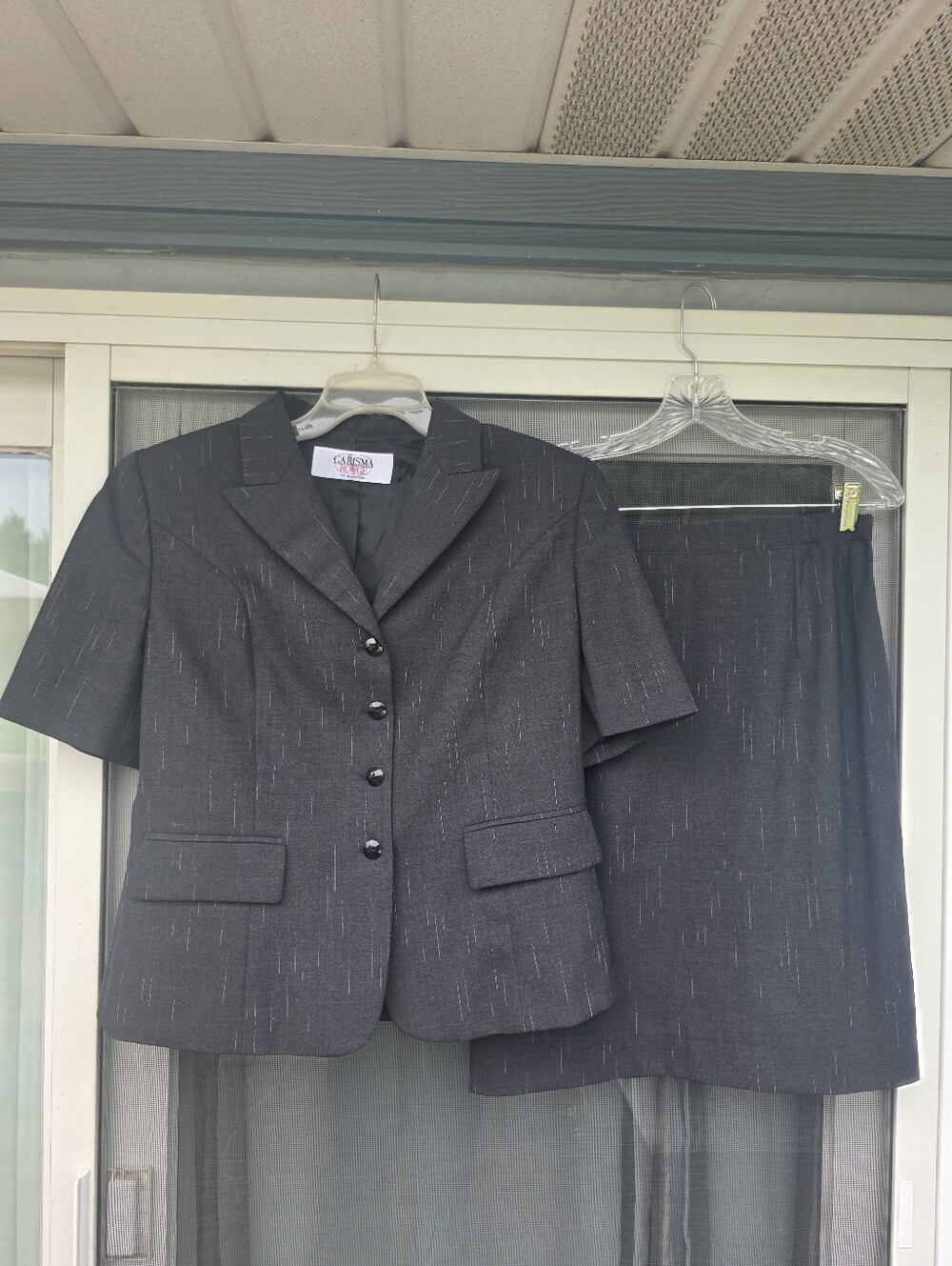 Vintage Y2K Carisma Rouge by Valentino skirt suit 44 10